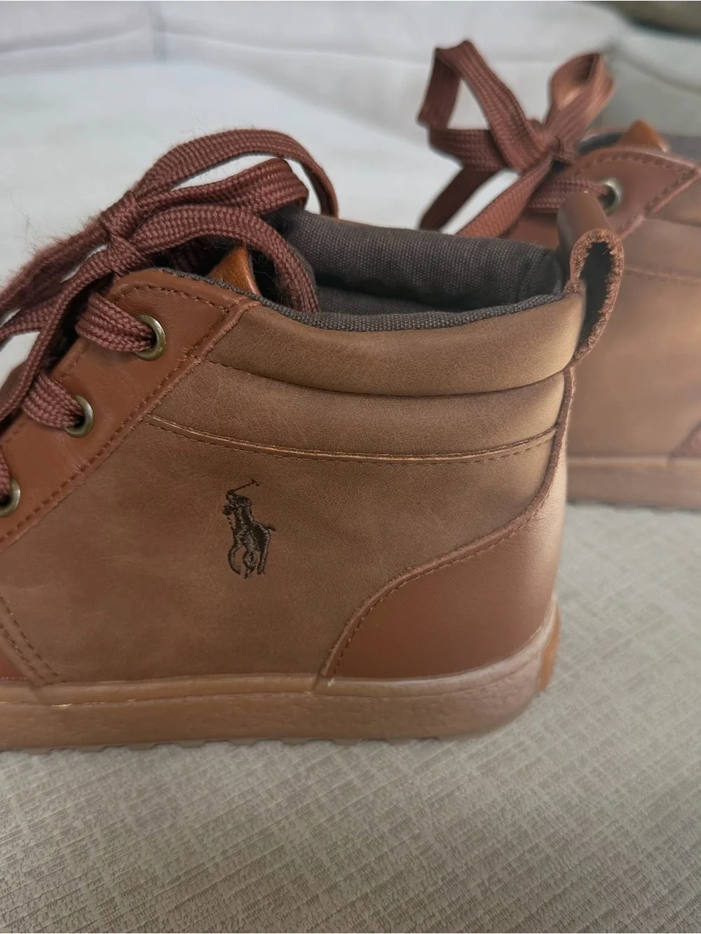 Polo by Ralph Lauren Men's Tan/Brown Leather Chukka Boots